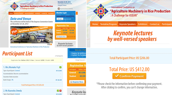 International Conference on Agriculture Machinery in Rice Production : A Challenge for ASEAN | Webdesign § ͡Ẻ䫵