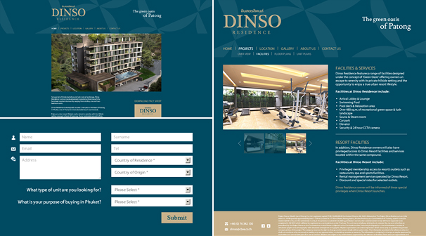 Dinso Residence | Webdesign เชียงใหม่ ออกแบบเว็บไซต์