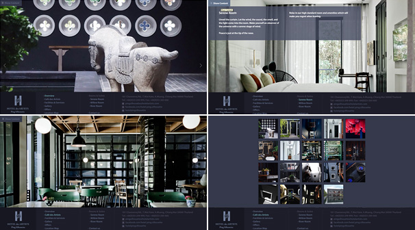 Hotel des Artists, Ping Silhouette | Webdesign เชียงใหม่ ออกแบบเว็บไซต์